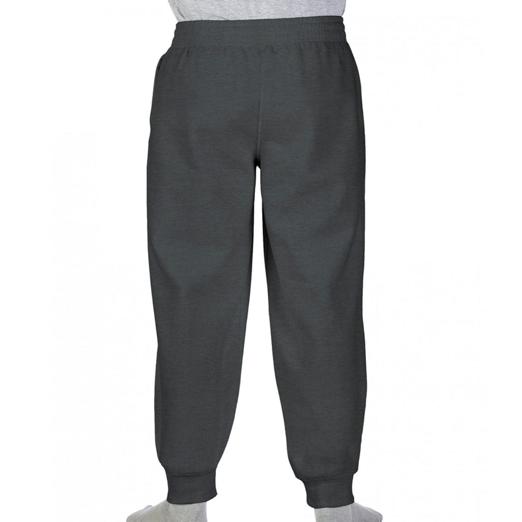 Gildan Men's Dark Heather Heavy Blend Cuffed Sweat Pants