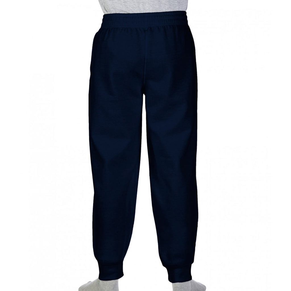 Gildan Men's Navy Heavy Blend Cuffed Sweat Pants