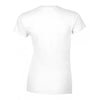 Gildan Women's White SoftStyle Fitted Ringspun T-Shirt