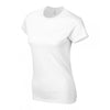 Gildan Women's White SoftStyle Fitted Ringspun T-Shirt