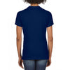 Gildan Women's Navy SoftStyle Double Pique Polo Shirt