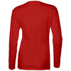 Gildan Women's Red SoftStyle Long Sleeve T-Shirt