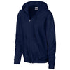 Gildan Women's Navy Heavy Blend Zip Hooded Sweatshirt