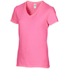 Gildan Women's Azalea Premium Cotton V Neck T-Shirt