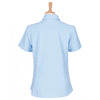 Henbury Women's Light Blue Short Sleeve Wicking Shirt