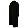 Henbury Women's Black Long Line Open Cardigan