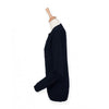 Henbury Women's Navy Cashmere Touch Acrylic Crew Neck Cardigan