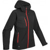 Stormtech Women's Black/Bright Red Sidewinder Shell