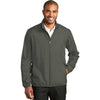 Port Authority Men's Grey Steel Zephyr Full-Zip Jacket