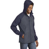 Sport-Tek Men's True Navy Heather/True Navy Colorblock Raglan Hooded Wind Jacket