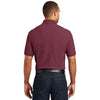 Port Authority Men's Burgundy Core Classic Pique Pocket Polo