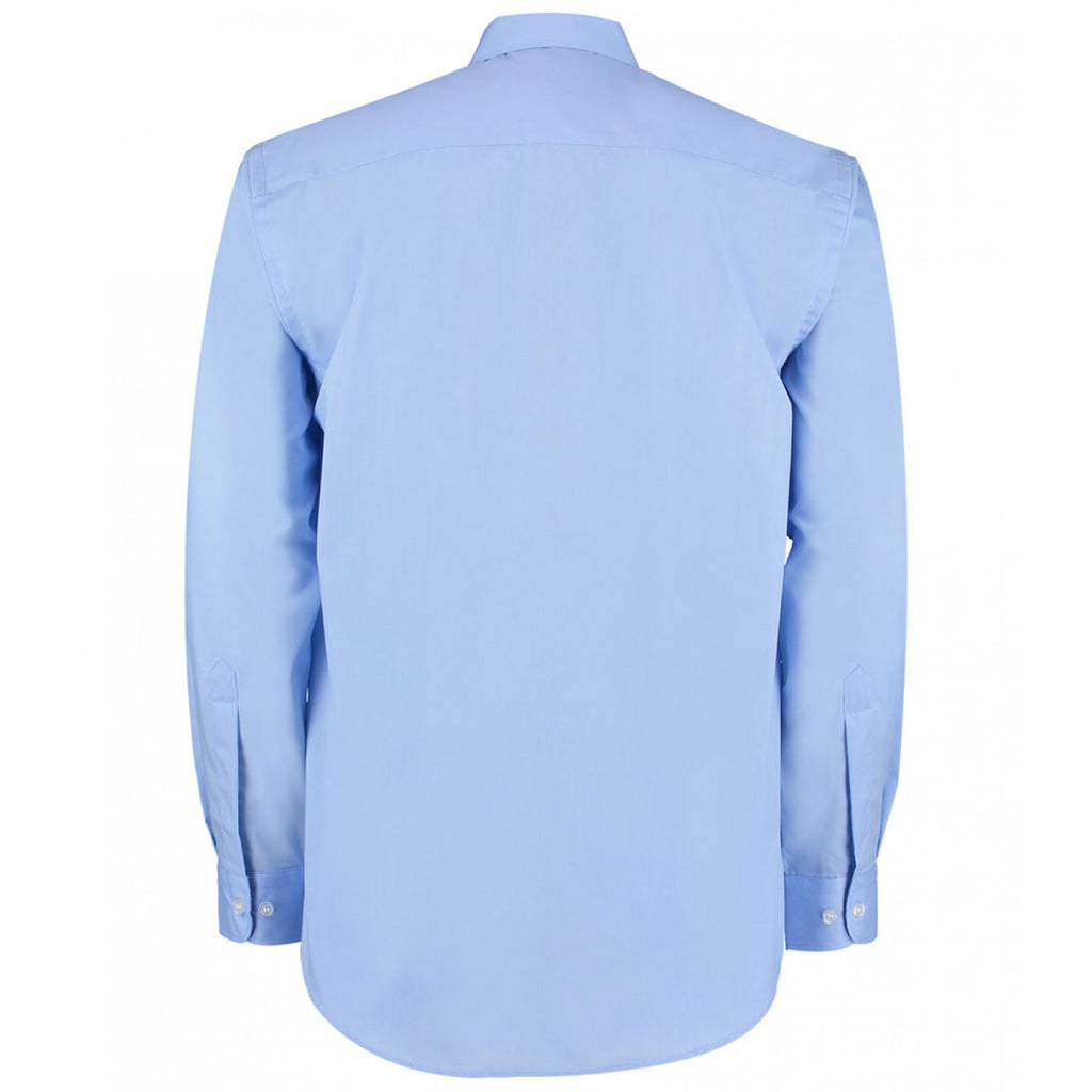 Kustom Kit Men's Light Blue Long Sleeve Classic Fit Business Shirt