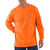 Carhartt Men's Orange Workwear Pocket Long Sleeve T-Shirt