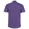 Kustom Kit Men's Purple Short Sleeve Tailored Poplin Shirt