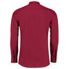 Kustom Kit Men's Claret Long Sleeve Tailored Poplin Shirt