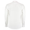 Kustom Kit Men's White Long Sleeve Tailored Poplin Shirt