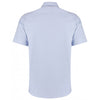 Kustom Kit Men's Light Blue Premium Short Sleeve Tailored Fit Oxford Shirt