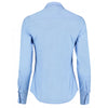 Kustom Kit Women's Light Blue Long Sleeve Tailored Poplin Shirt