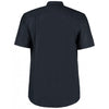 Kustom Kit Men's French Navy Short Sleeve Classic Fit Workwear Oxford Shirt