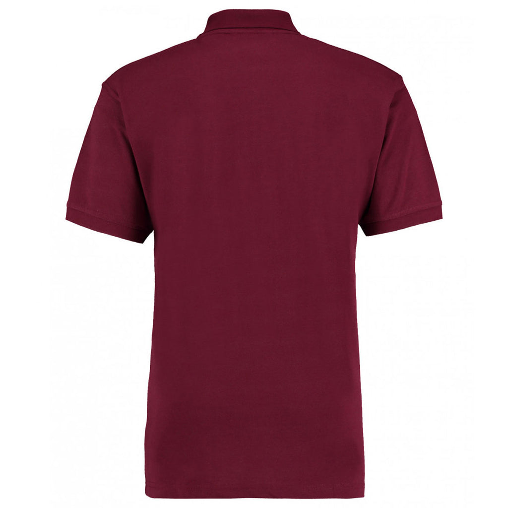 Kustom Kit Men's Burgundy Workwear Pique Polo Shirt