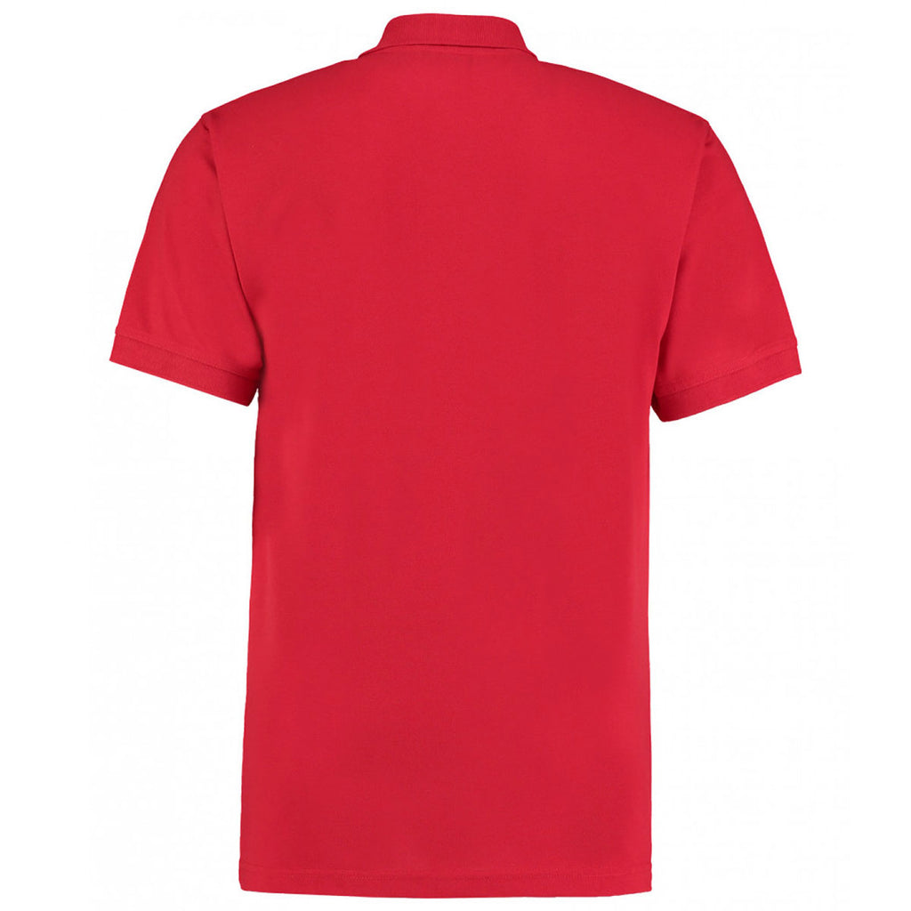 Kustom Kit Men's Red Workwear Pique Polo Shirt