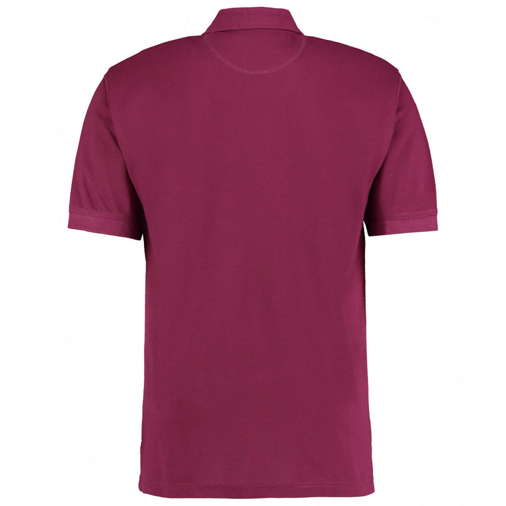Kustom Kit Men's Burgundy Klassic Poly/Cotton Pique Polo Shirt