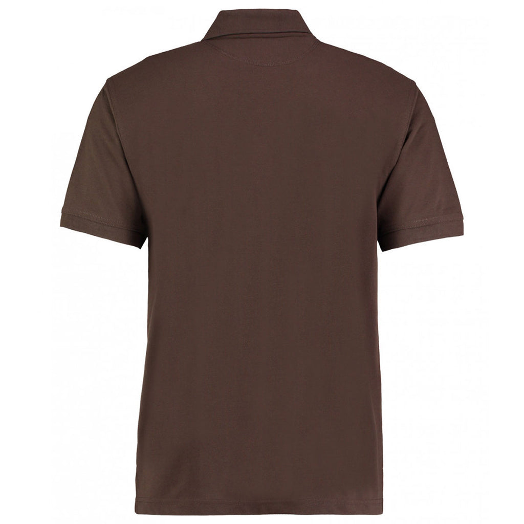 Kustom Kit Men's Chocolate Klassic Poly/Cotton Pique Polo Shirt