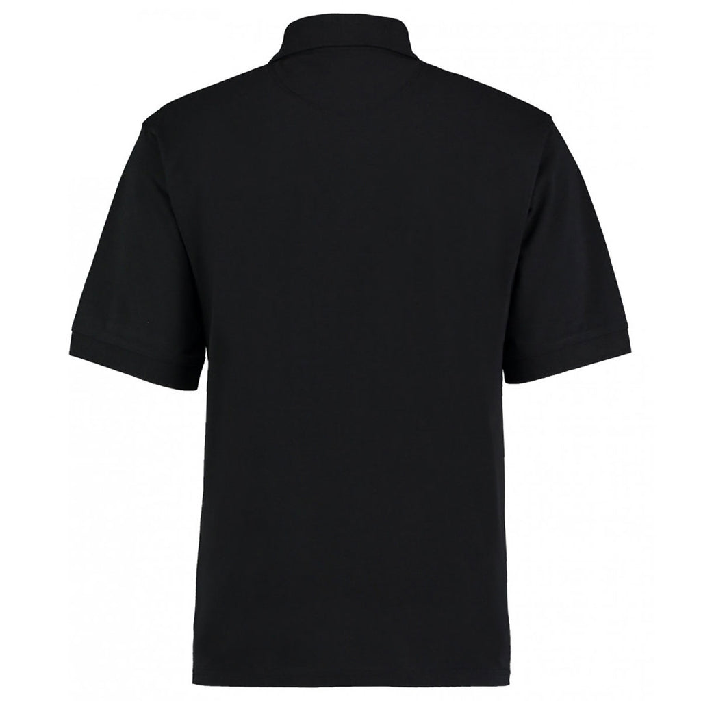 Kustom Kit Men's Black Chunky Poly/Cotton Pique Polo Shirt