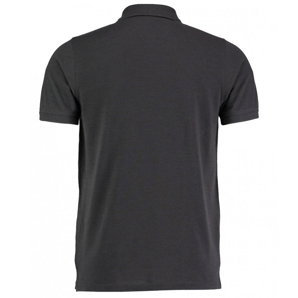 Kustom Kit Men's Graphite Klassic Heavy Slim Fit Pique Polo Shirt