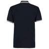 Kustom Kit Men's Navy/White Contrast Tipped Poly/Cotton Pique Polo Shirt