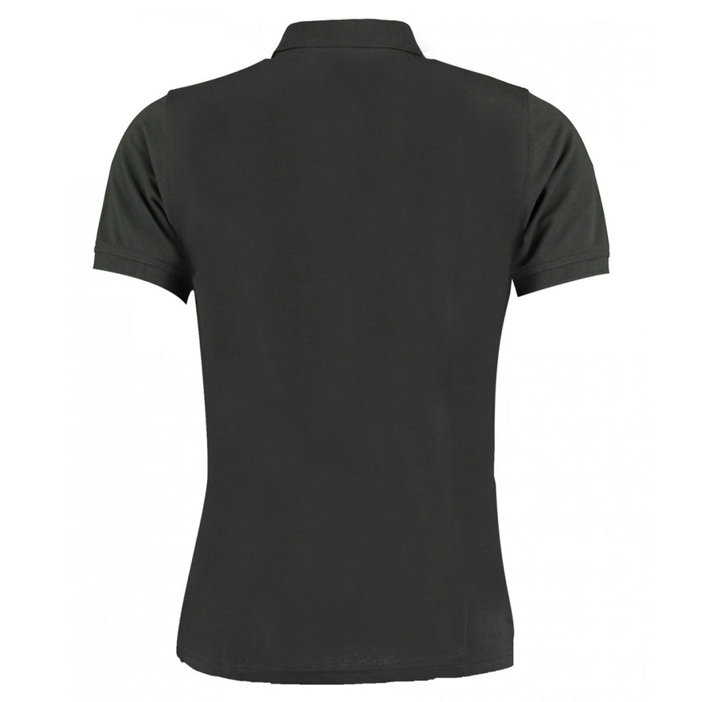 Kustom Kit Men's Graphite Klassic Slim Fit Poly/Cotton Pique Polo Shirt