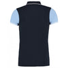 Kustom Kit Men's Navy/Light Blue Contrast Tipped Pique Polo Shirt