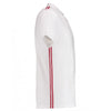 Kustom Kit Men's White/Red Team Style Slim Fit Pique Polo Shirt