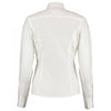 Kustom Kit Women's White Long Sleeve Tailored Business Shirt