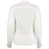 Kustom Kit Women's White Long Sleeve Tailored Contemporary Business Shirt