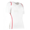 Gamegear Women's White/Red Cooltex T-Shirt
