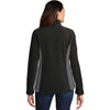 Port Authority Women's Black/Battleship Grey Colorblock Value Fleece Jacket