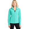 Port Authority Women's Aqua Green Heather Microfleece Full-Zip Jacket