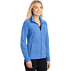Port Authority Women's Light Royal Heather Microfleece Full-Zip Jacket