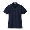 port-authority-womens-navy-pique-polo