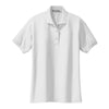 port-authority-womens-white-knit-polo