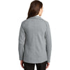 Port Authority Women's Medium Grey Heather/Charcoal Heather Interlock Cardigan