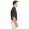 Dickies Men's Black/English Red 6 Oz. Performance Team Polo