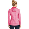 Sport-Tek Women's Power Pink PosiCharge Electric Heather Fleece Hooded Pullover