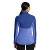 Sport-Tek Women's True Royal Heather Sport-Wick Stretch Contrast 1/2-Zip Pullover