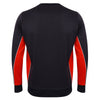 Finden + Hales Men's Navy/Red Contrast Crew Neck Sweatshirt