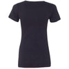 Next Level Women's Black Deep V-Neck Tee