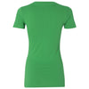 Next Level Women's Kelly Green Deep V-Neck Tee