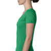 Next Level Women's Kelly Green Deep V-Neck Tee