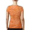 Next Level Women's Neon Orange Burnout Tee